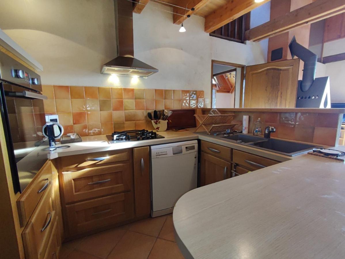 Chalet Mounette Ski Sauna Lac Embrun Puy-Sanieres Eksteriør billede