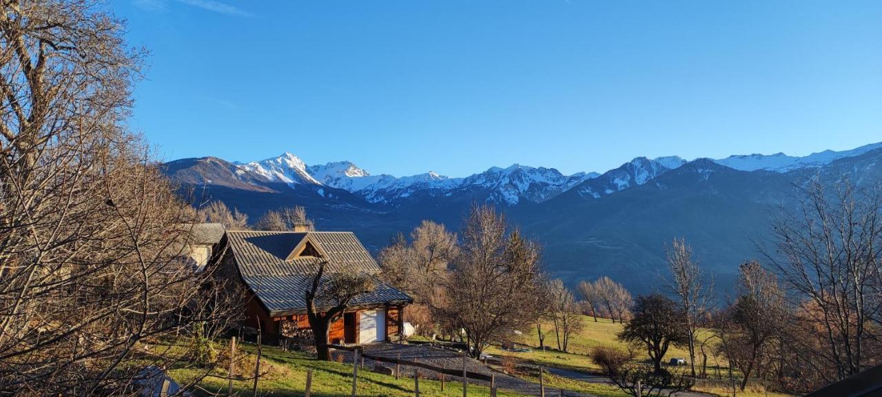 Chalet Mounette Ski Sauna Lac Embrun Puy-Sanieres Eksteriør billede
