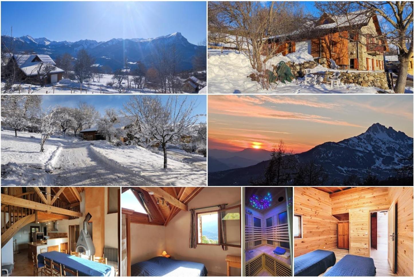Chalet Mounette Ski Sauna Lac Embrun Puy-Sanieres Eksteriør billede